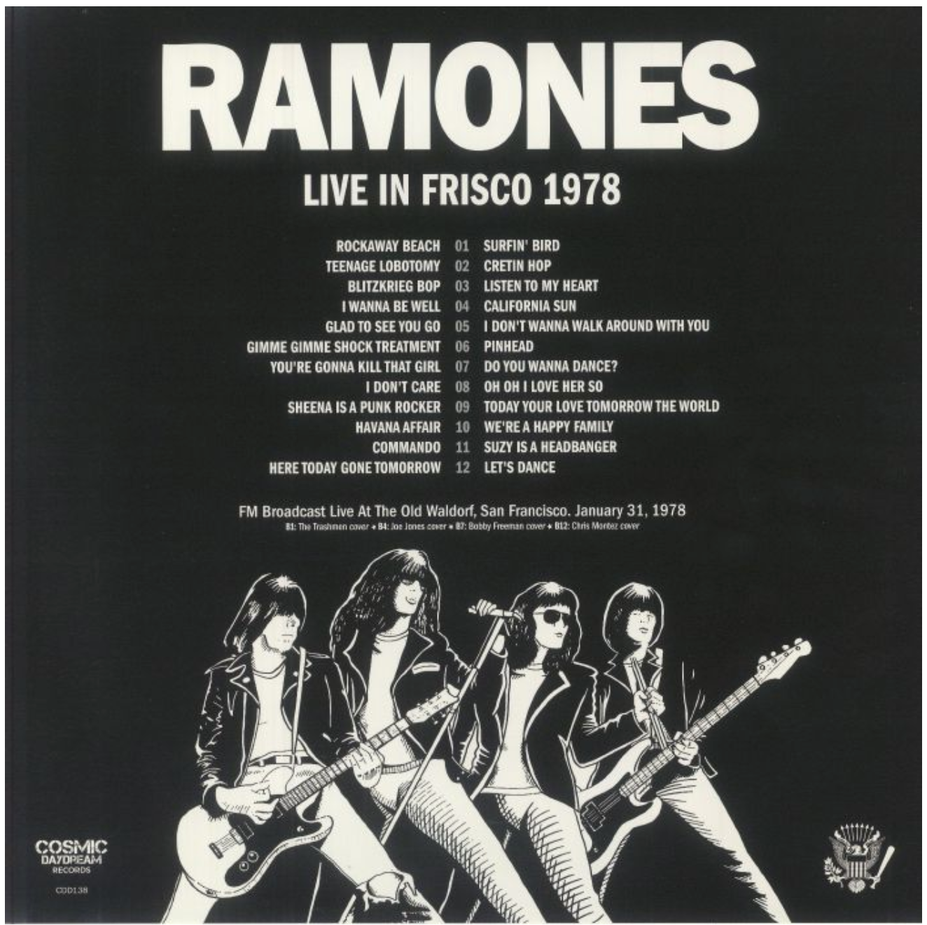 RAMONES (ラモーンズ) - Live In Frisco 1978 (EU 限定再発 LP/ New) FMブロードキャスト・ライブ!
