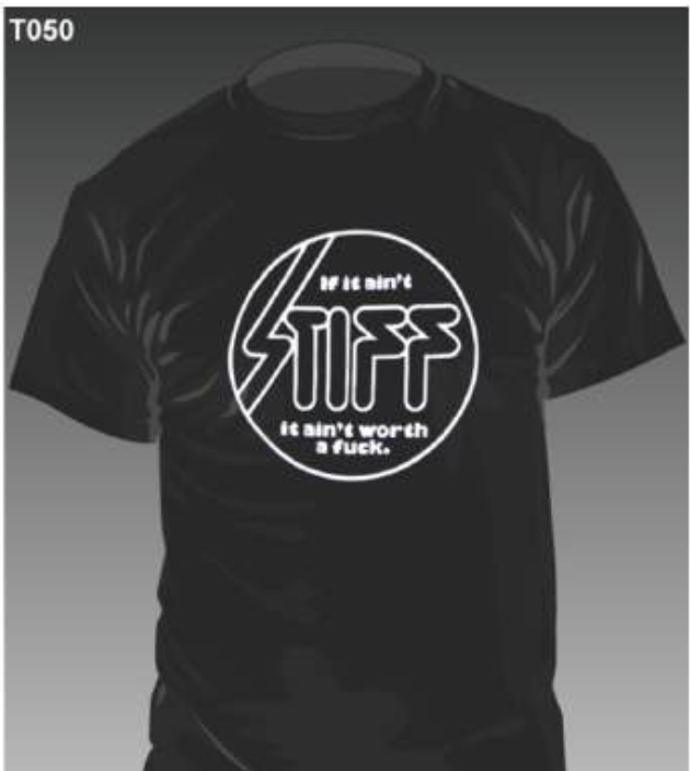 STIFF RECORDS (スティッフ・レコーズ) - Classic Logo (限定 Tシャツ「L」サイズ)