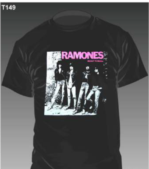 RAMONES (ラモーンズ) - Rocket To Russia (限定 黒Tシャツ「M」サイズ/ New)