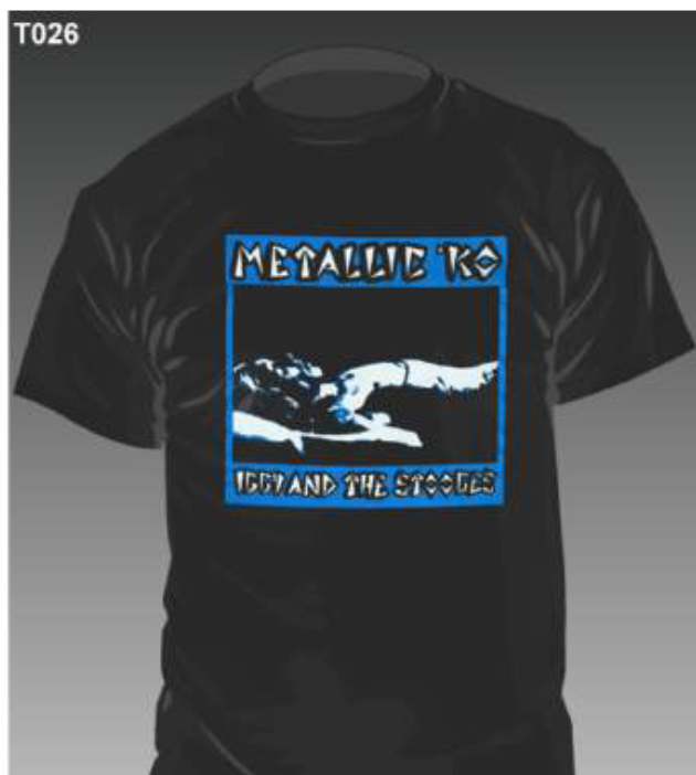 IGGY AND THE STOOGES (イギー & ザ・ストゥージーズ) - Metallic 'KO (限定 Tシャツ「M」サイズ)