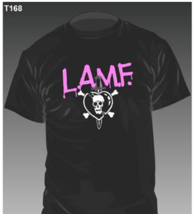 JOHNNY THUNDERS (ジョニー・サンダース ) - L.A.M.F. (限定 Tシャツ JOHNNY THUNDERS (ジョニー・サンダース ) - L.A.M.F. (限定 Tシャツ