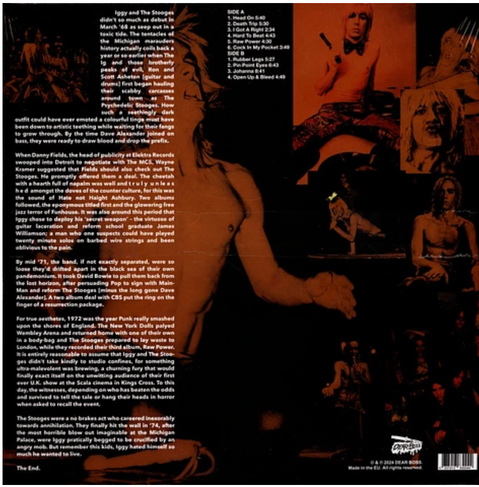 STOOGES, THE (ザ・ストゥージーズ) - Keep Me Safe, Keep Me Sane: Rare Tracks 1972 (EU 300枚限定再発「オレンジヴァイナル」LP/ New) アウトテイク、リハーサル、ライブ集 !