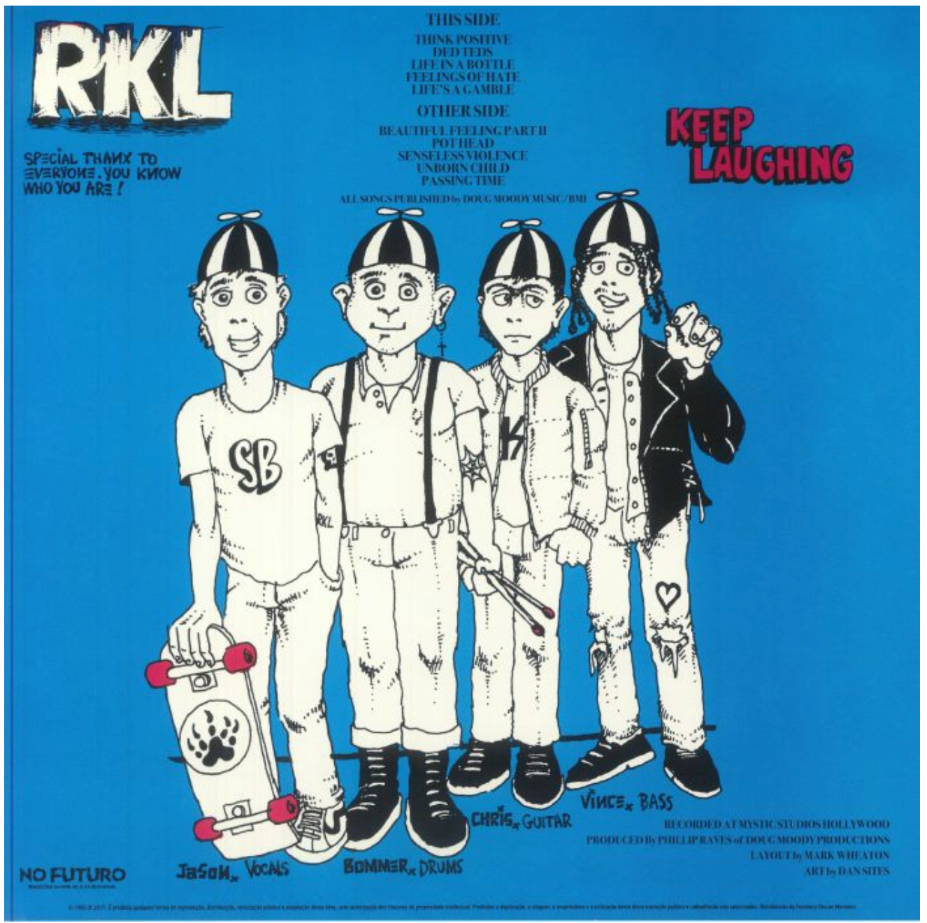 RKL (アール・ケイ・エル) - Keep Laughing (Spain 限定再発 LP/ New) 史上最高のスケートパンク名盤 !