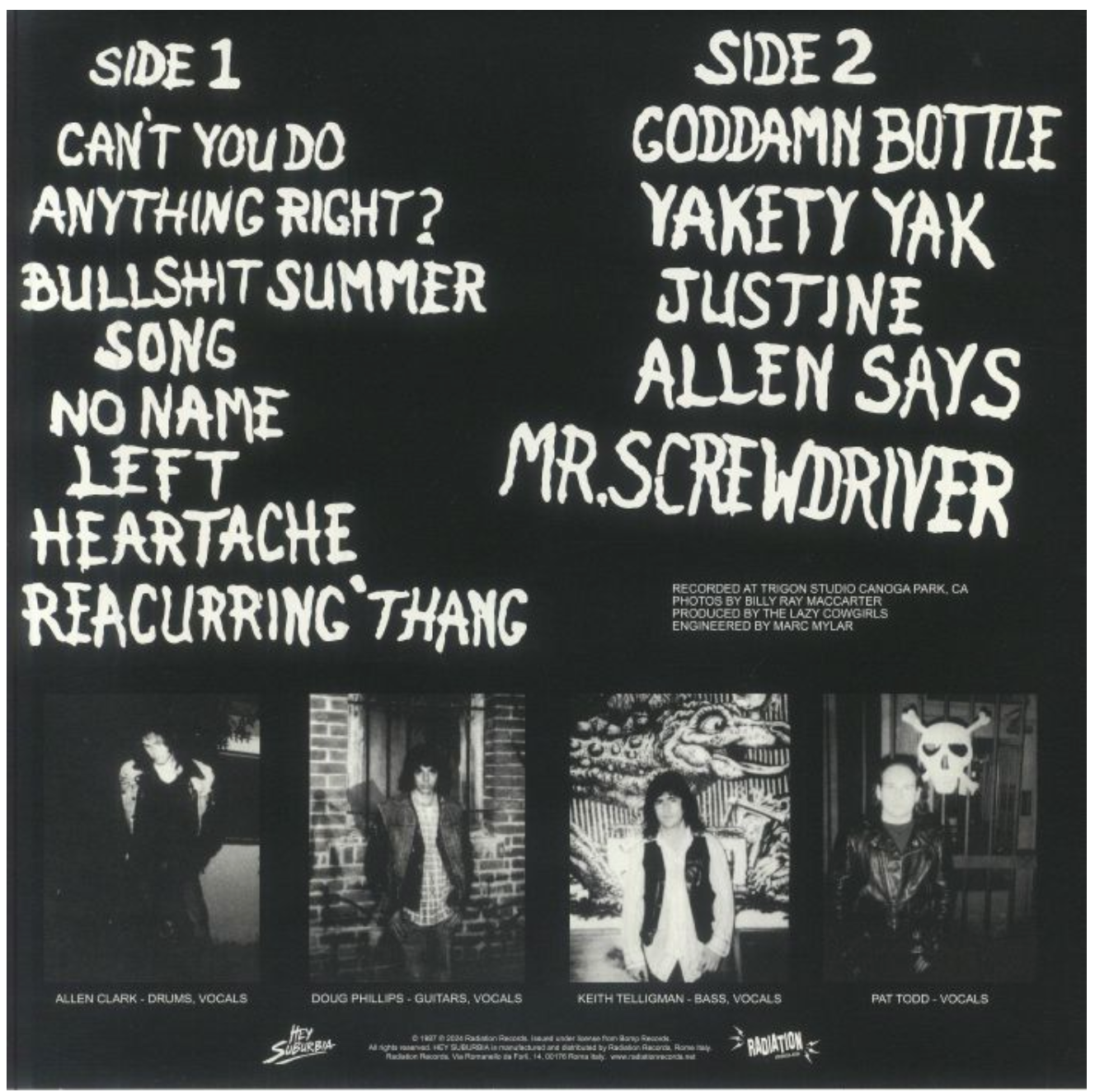 LAZY COWGIRLS (レイジー・カウガールズ) - Tapping The Source (Italy 正規再発「500枚限定ホワイトヴァイナル」LP/ New) Bomp!社50周年記念!