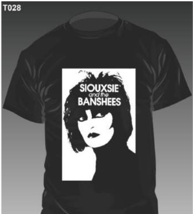 SIOUXSIE AND THE BANSHEES (スージー・アンド・ザ・バンシーズ) - Siouxsie Sioux (限定 Tシャツ「L」サイズ/ New)
