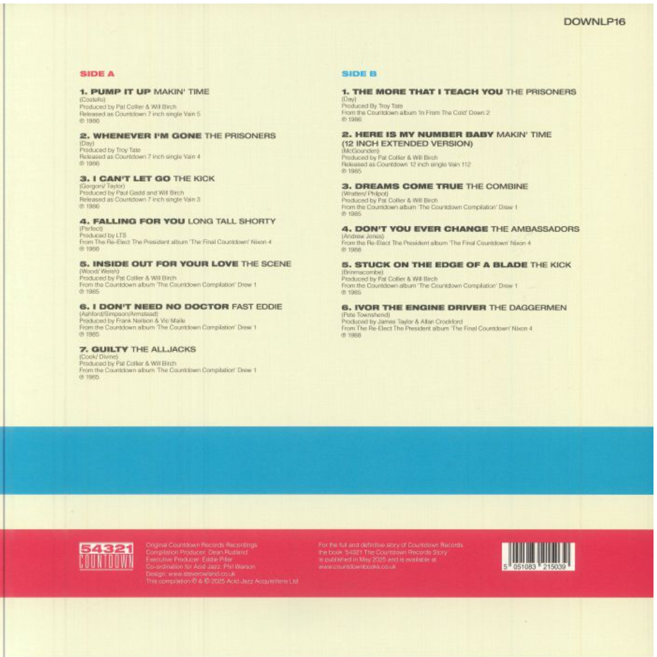 V.A. (UK 80's ネオモッズ〜パワーポップ・コンピ) - 54321 The Countdown Records Story 1985 To 1988 (UK 限定プレス LP/ New)