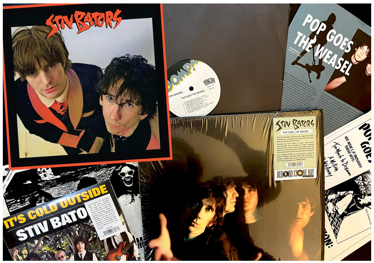 STIV BATORS (スティヴ・ベイターズ) - Pop Goes The Weasel - Stiv Set #1 (Spain 「RSD 2025」限定180g LP+7"、フライヤー2枚、アウタースリーブ/ New) 25セット限定「米Bomp! ストアエディション」!