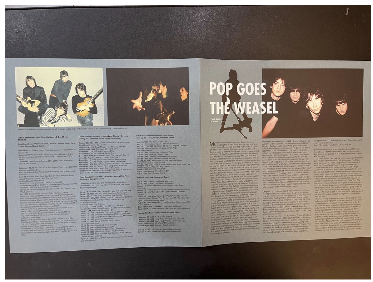 STIV BATORS (スティヴ・ベイターズ) - Pop Goes The Weasel - Stiv Set #1 (Spain 「RSD 2025」限定180g LP+7"、フライヤー2枚、アウタースリーブ/ New) 25セット限定「米Bomp! ストアエディション」!
