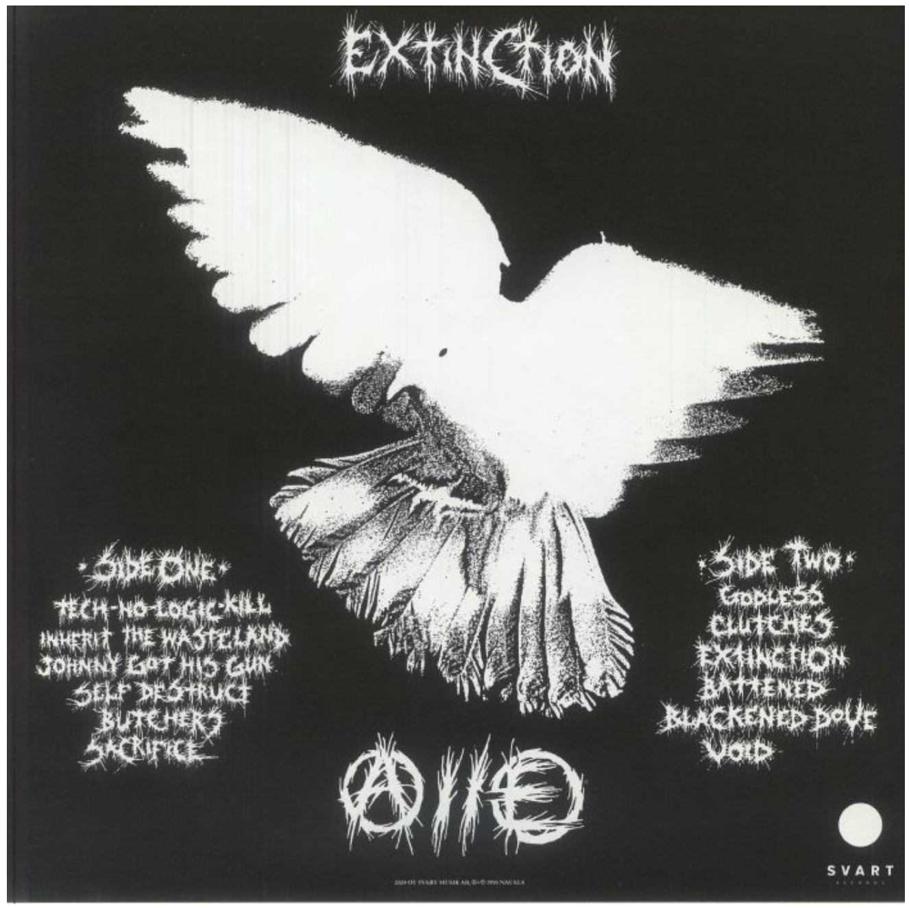 NAUSEA (ノーズィア) - Extinction (Finland 正規再発「限定クリアパープルヴァイナル」LP/ New) 90'sクラストの古典 !