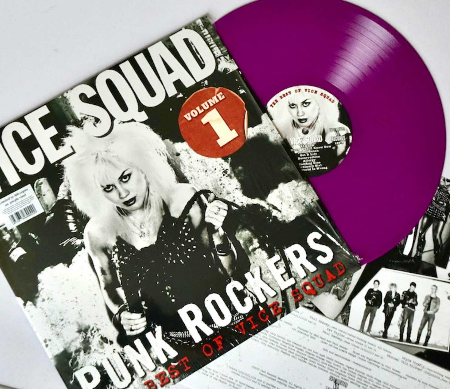 VICE SQUAD (ヴァイス・スクワッド) - The Best Of Vice Squad Vol. 1 (UK 300枚限定「パープルヴァイナル」LP/ New) 2005年新録&リマスタリング作!
