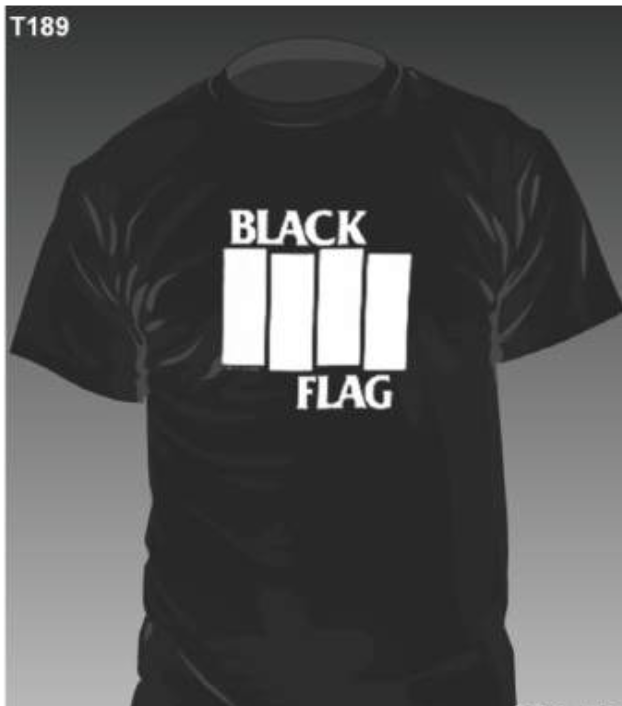 BLACK FLAG (ブラック・フラッグ) - Classic Logo (限定 黒Tシャツ「M