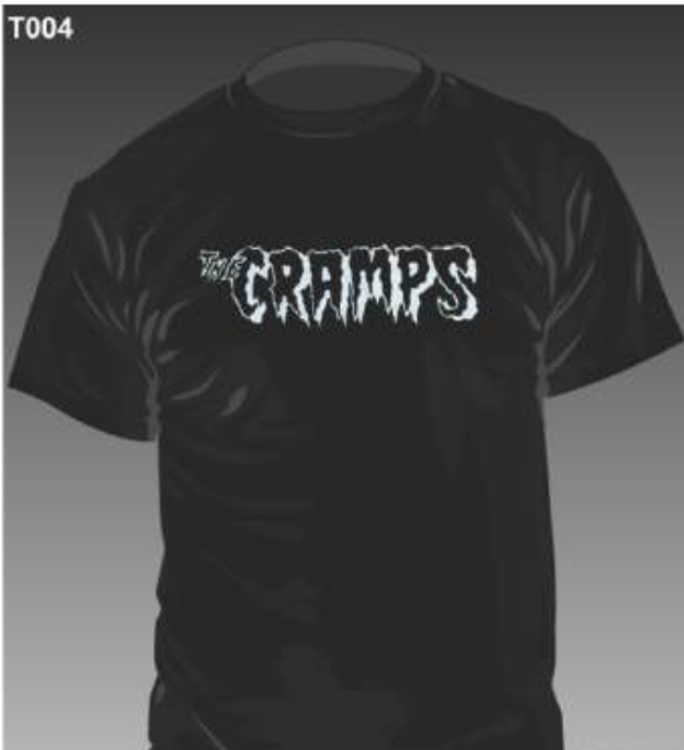 CRAMPS (クランプス) - Classic Logo (限定 黒Tシャツ「S」サイズ/ New)