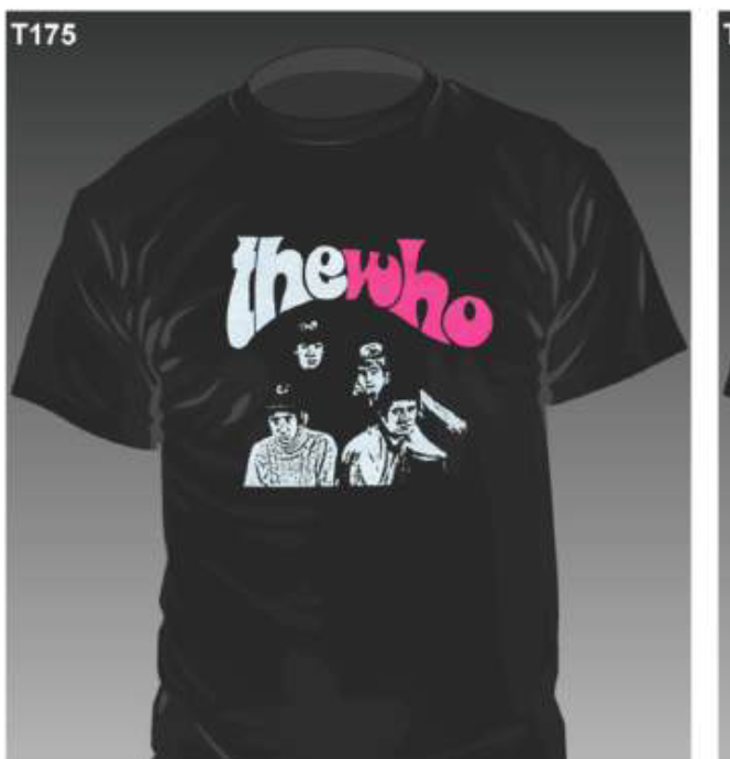 WHO, THE (ザ ・フー) - Band Photo (限定 黒Tシャツ「M」サイズ/ New)