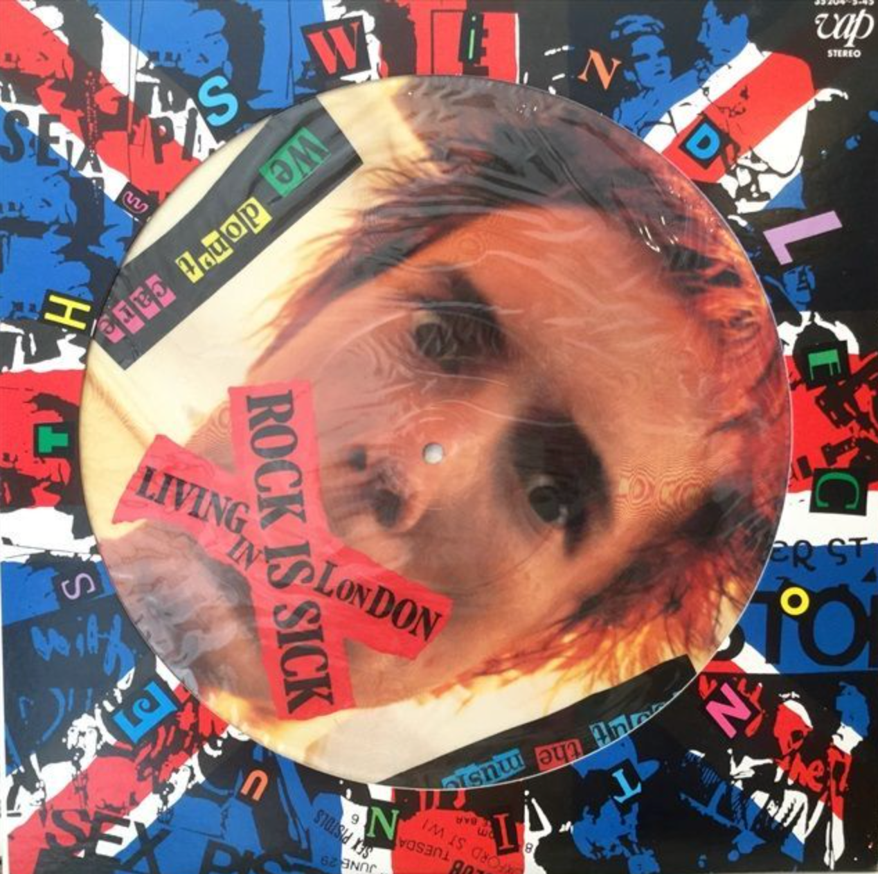 SEX PISTOLS / EX PISTOLS (セックス・ピストルズ / エックス・ピストルズ) - The Swindle Continues (Japan オリジナル「ピクチャー」 2xLP+ダイカット見開ジャケ/帯欠) 日本のみのピクチャー盤!