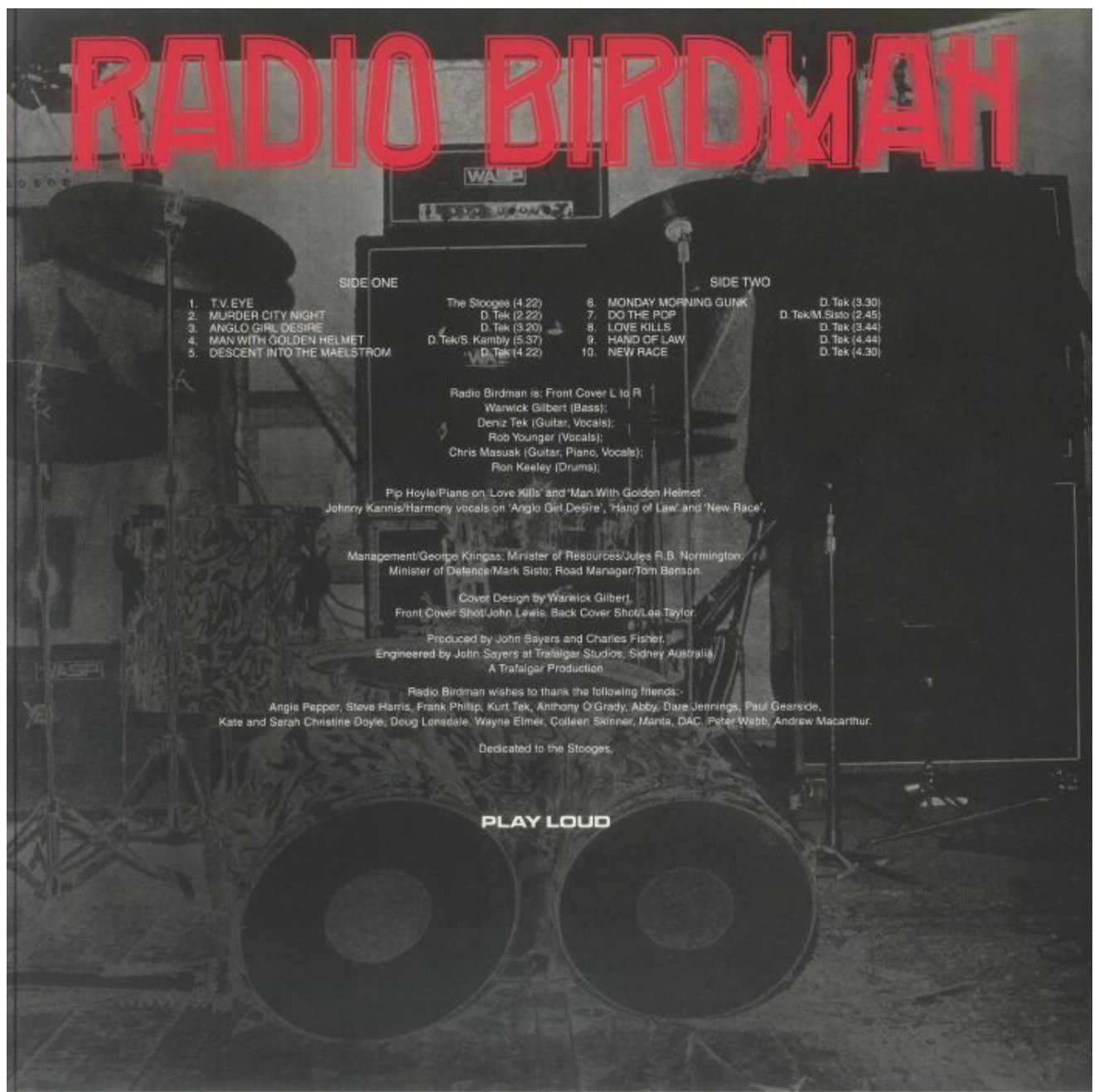 RADIO BIRDMAN (レディオ・バードマン) - Radios Appear (EU 限定リプロ再発 LP/ New) 「黒ジャケ」バージョンで復刻 !