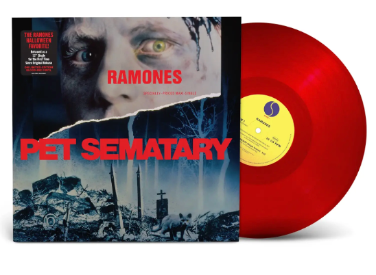 RAMONES (ラモーンズ) - Pet Sematary (US「Rocktober 2025」正規再発「限定レッドヴァイナル」12"/ New) 映画『ペット・セメタリー』サントラ!