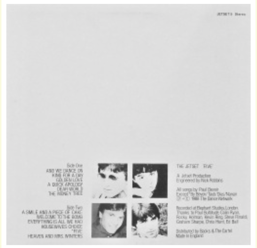 JETSET, THE (ザ・ジェットセット) - Five (UK オリジナル LP「廃盤 New」) 5th&ラストアルバム !
