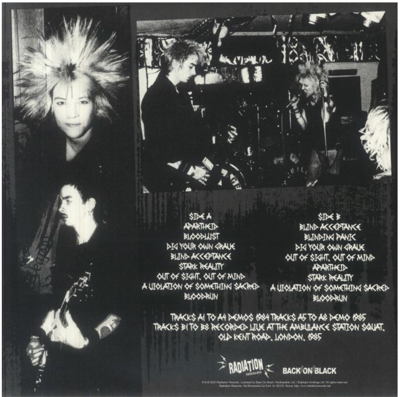 SACRILEGE (サクリレジ) - Total Sacrilege : The Demos (Italy 正規再発「限定ブラックヴァイナル」LP/ New) ポスター&インナー付き!