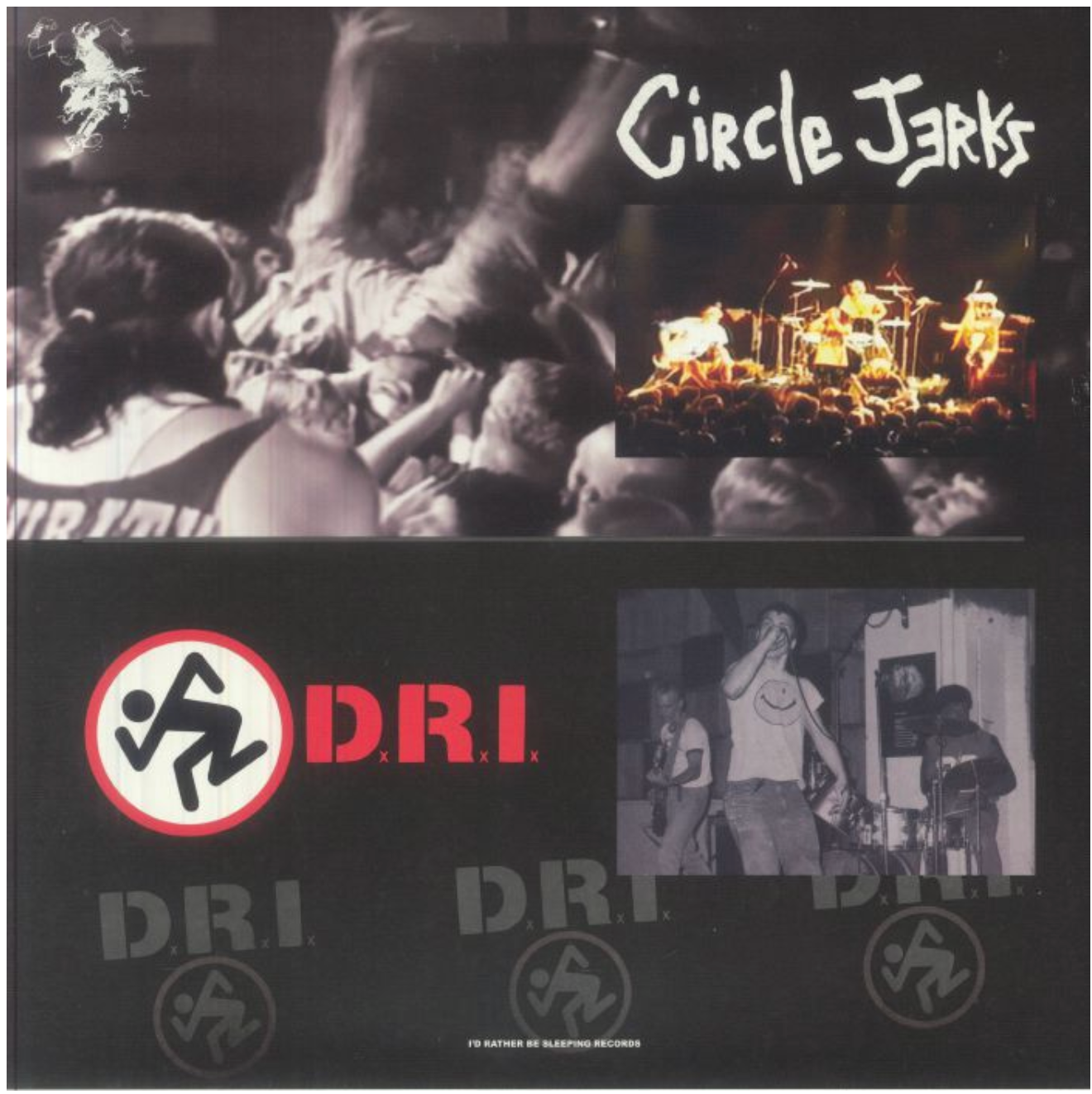 CIRCLE JERKS / D.R.I. (サークル・ジャークス / ディー・アール・アイ) - Live In Detroit 1990 / Demos 1982 (EU限定「ホワイトヴァイナル」LP/ New)