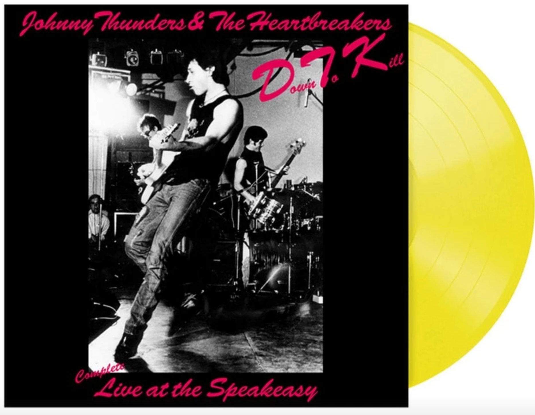 JOHNNY THUNDERS AND THE HEARTBREAKERS (ジョニー・サンダース & ザ・ハートブレイカーズ) - D.T.K. : Complete Live At The Speakeasy (UK パンク50周年記念再発「限定黄色盤」LP/ New) 全15曲収録の2部作!