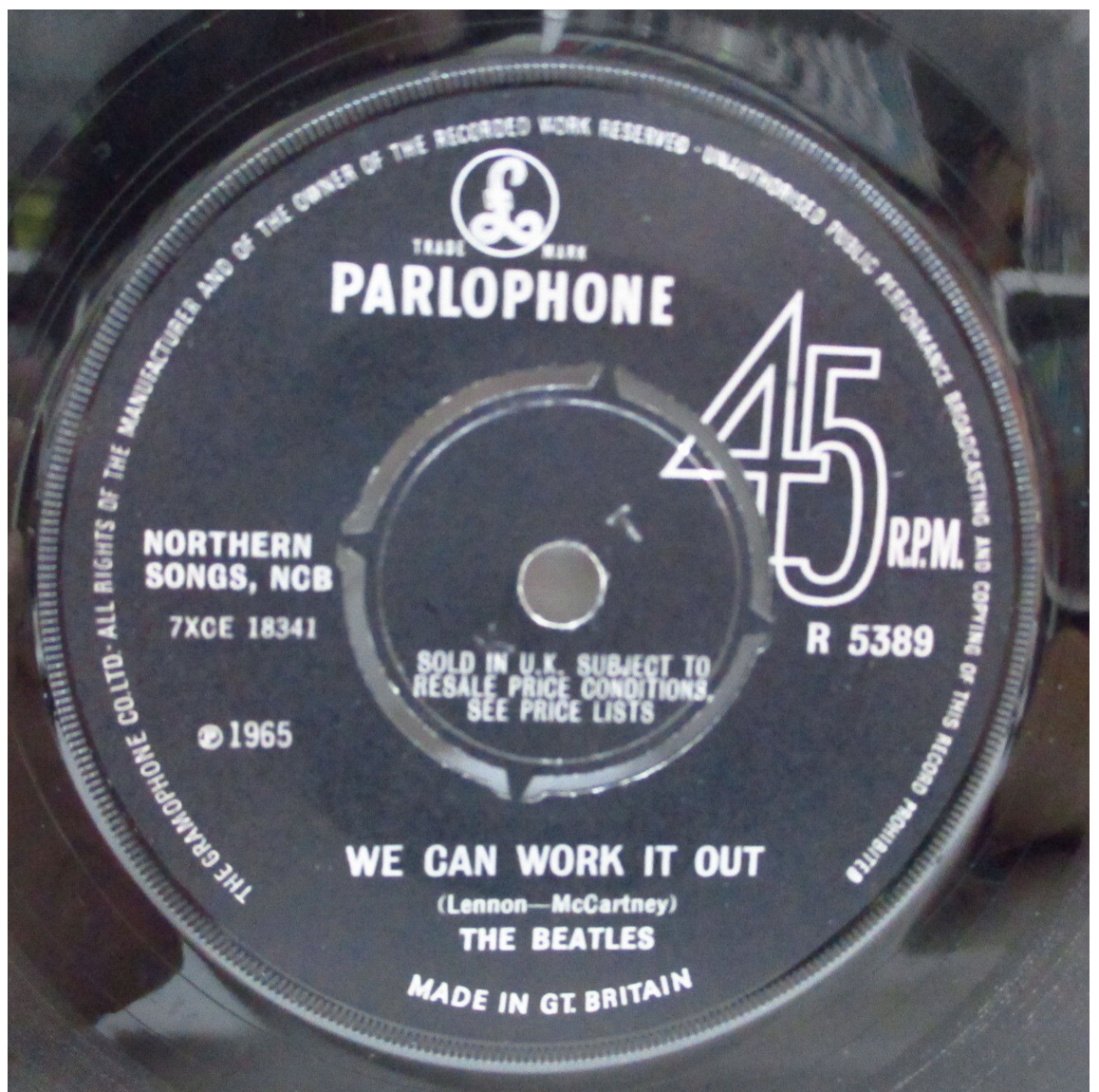 BEATLES (ビートルズ) - We Can Work It Out (UK '65 セカンドプレス 7インチ)