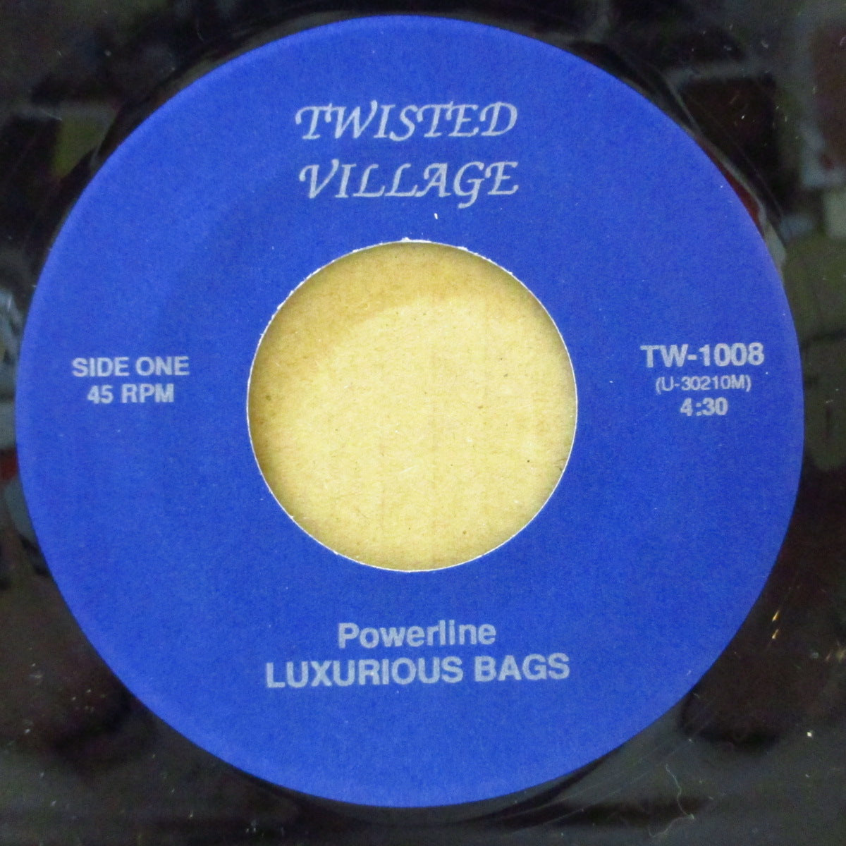 LUXURIOUS BAGS (ラグジュリアス・バッグス) - Happening (US 400枚限定「黒盤」 7インチ+ナンバリング入りマットソフト紙ジャケ) '91年EP