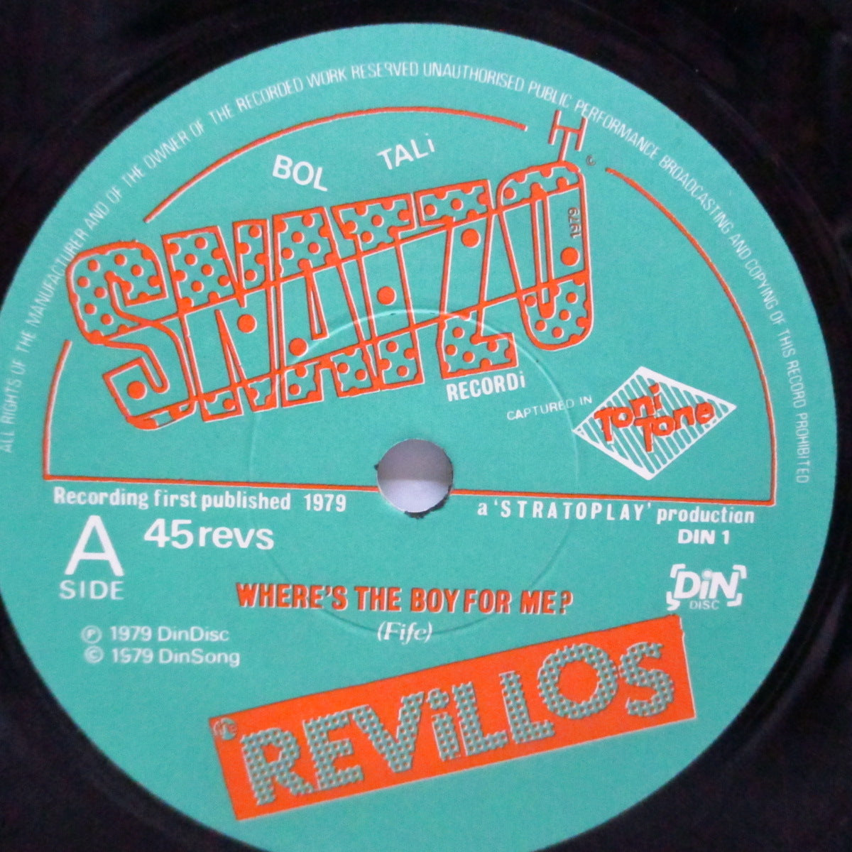 REVILLOS, THE (ザ ・レヴィロス) - Where's The Boy For Me? (UK オリジナル 7"+両面コーティングジャケ)