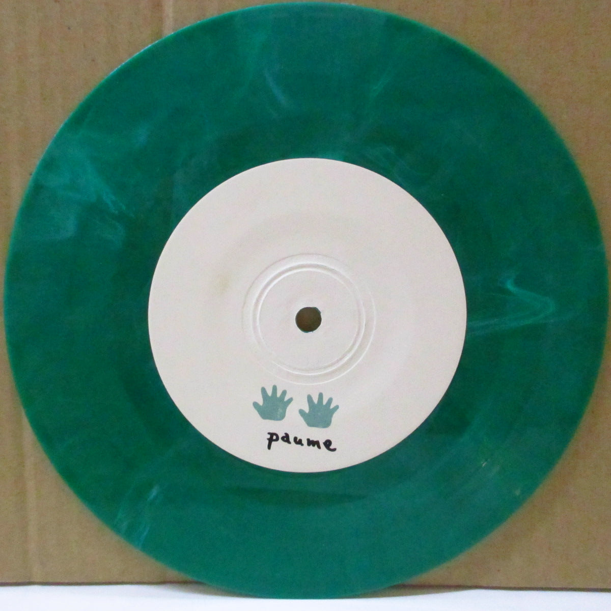 PAUME (ポーム = 大地大介他男女混合ギターロックバンド) - S.T. <EP> (Japan 限定グリーンマーブルヴァイナル 7インチ+光沢ソフト紙ジャケ+カタログ) '98年EP