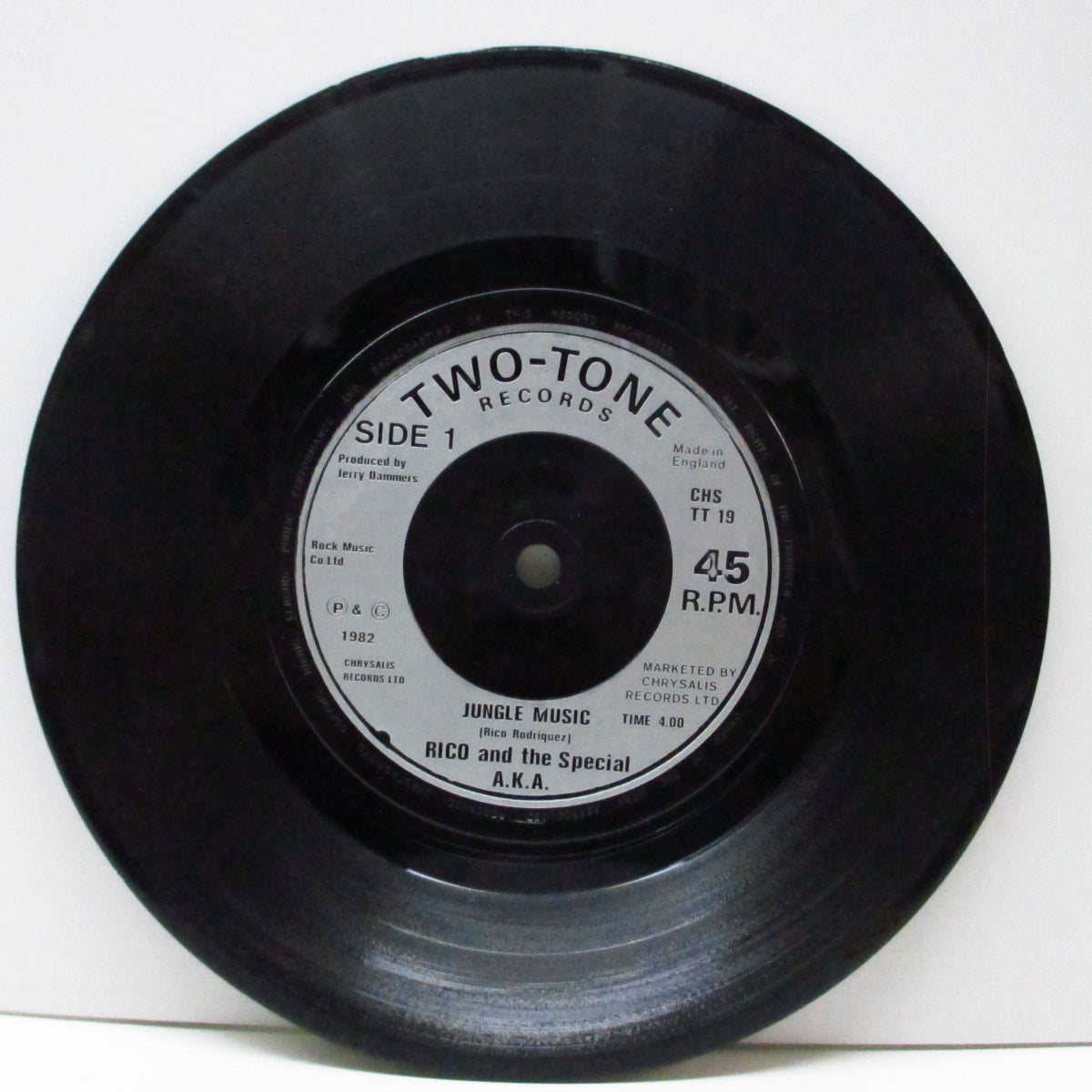 RICO & THE SPECIAL AKA (リコ & スペシャル AKA) - Jungle Music (UK '82 再発「銀プララベ」7") アルバム未収録!