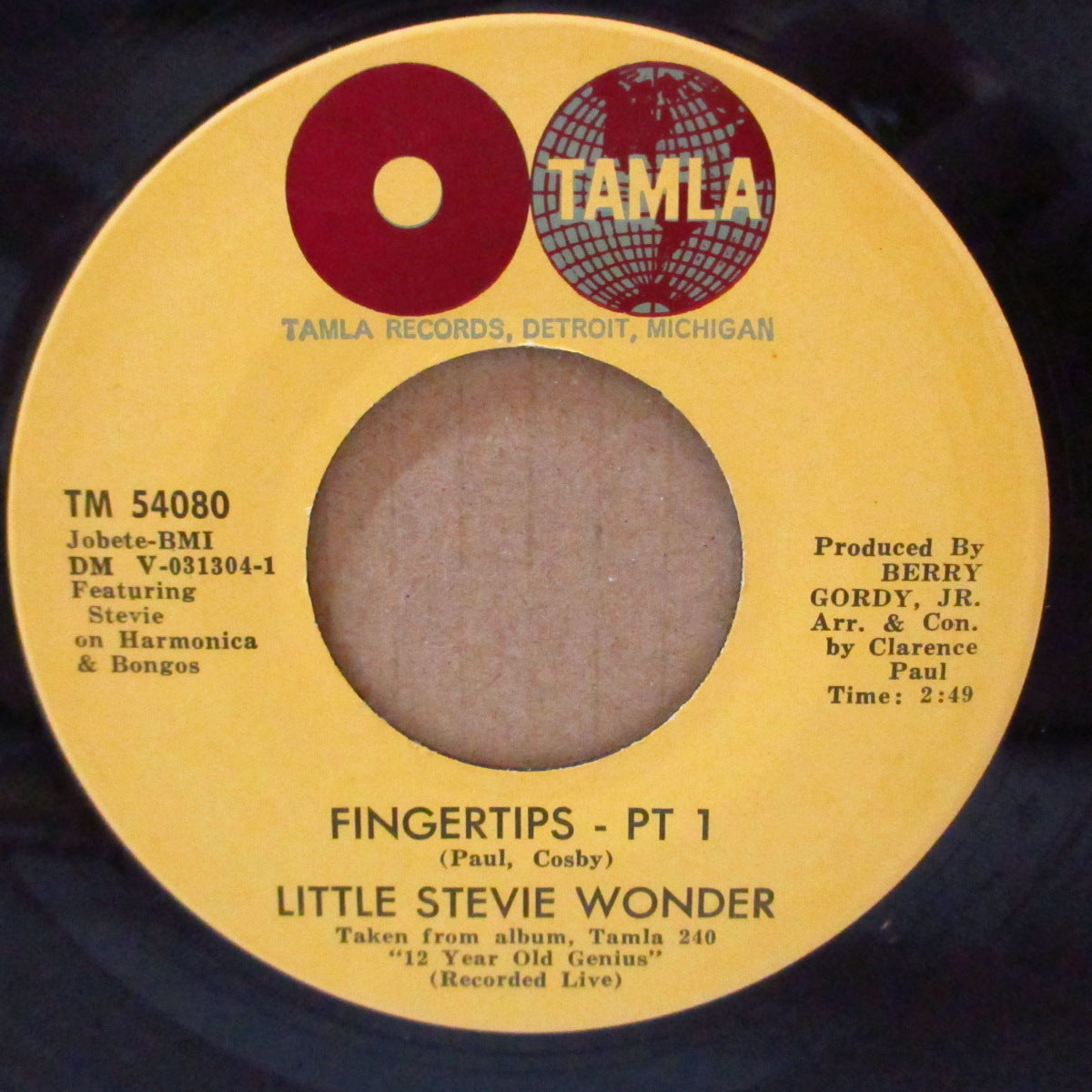 STEVIE WONDER (LITTLE) (スティーヴィー・ワンダー) - Fingertips Part 1 & 2 (US '63 オリジナル7インチ)若干12歳時の'63年1位の大ヒット