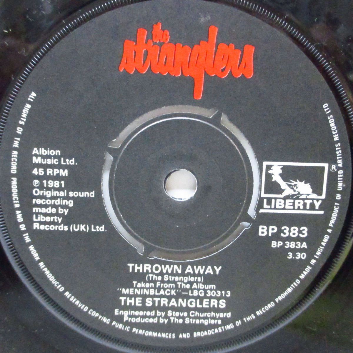 STRANGLERS, THE (ストラングラーズ ) - Thrown Away (UK オリジナル 7"/マットソフト紙折り返しジャケ) B面アルバム未収録 !