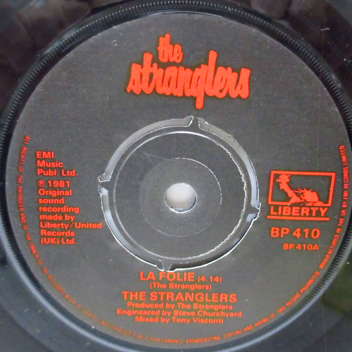STRANGLERS, THE (ストラングラーズ ) - La Folie (UK オリジナル 7"/光沢ソフト紙折り返しジャケ)