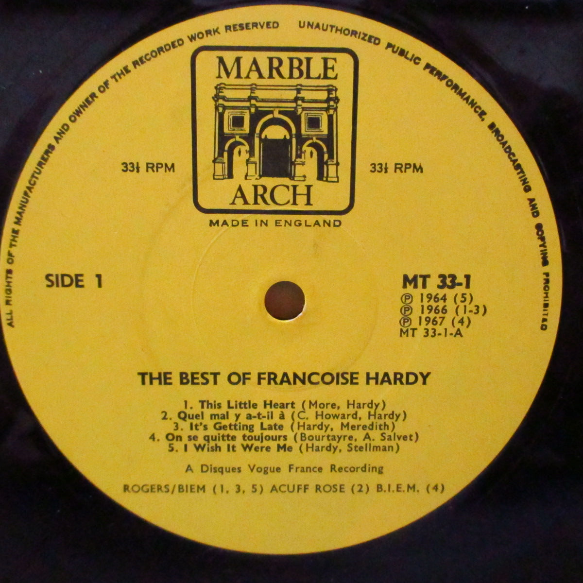 FRANCOISE HARDY (フランソワーズ・アルディ) - The Best Of Françoise Hardy (UK '70 オリジナル・モノラル LPx2枚組)英国独自編集ベスト全20曲。