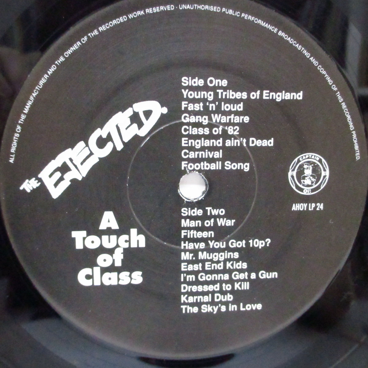 EJECTED, THE (イジェクテッド) - A Touch Of Class (UK '96 再発「黒盤」LP+インサート/AHOY LP 24) '82年ファースト!
