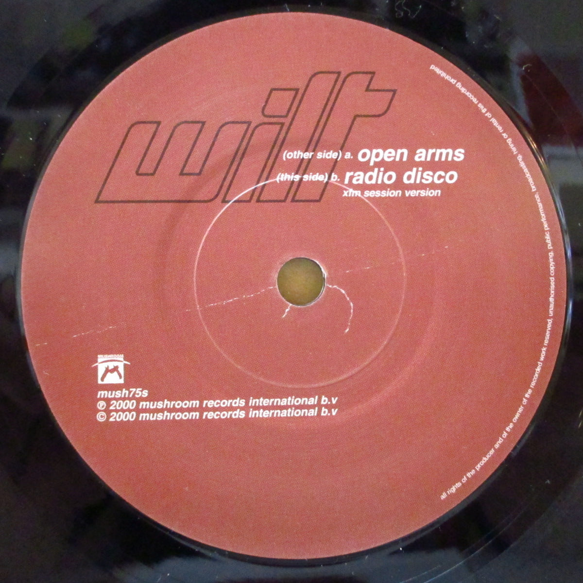 WILT (ウィルト) - Open Arms (UK オリジナル 7インチ+マット固紙ジャケ) '00年シングル