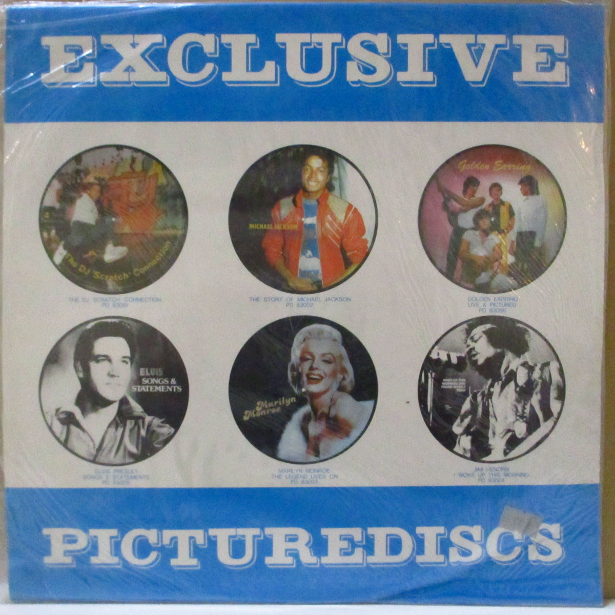 MARILYN MONROE (マリリン・モンロー) - The Legend Lives On (オランダ '84 限定「白黒」ピクチャーディスク/カタログ掲載仕様「青枠」インサートver)ベスト全10曲