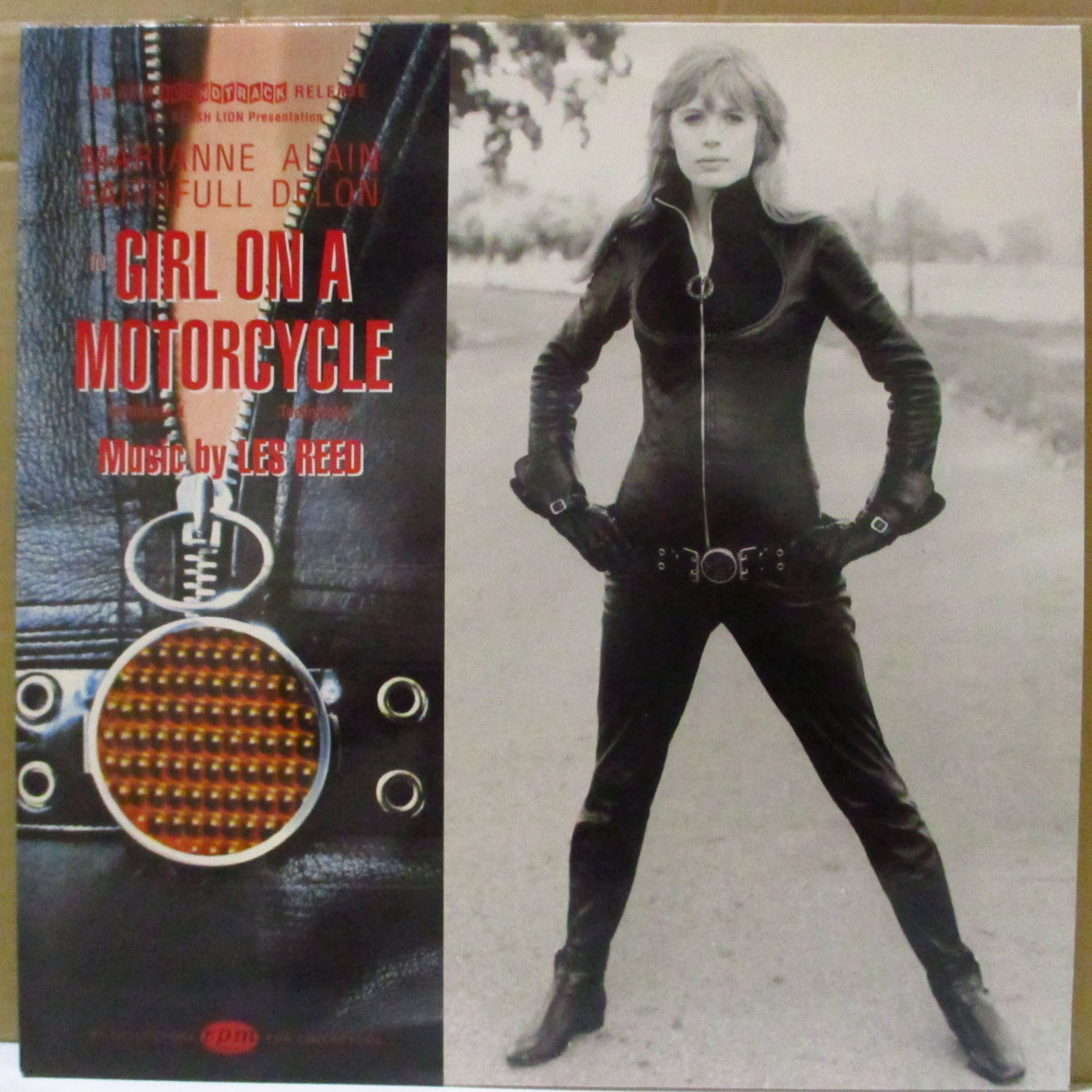 O.S.T. (マリアンヌ・フェイスフル、アラン・ドロン主演、'68年公開映画のサントラ) - Girl On A Motorcycle (UK '96 限定再発 LP+インサート&ポスター)