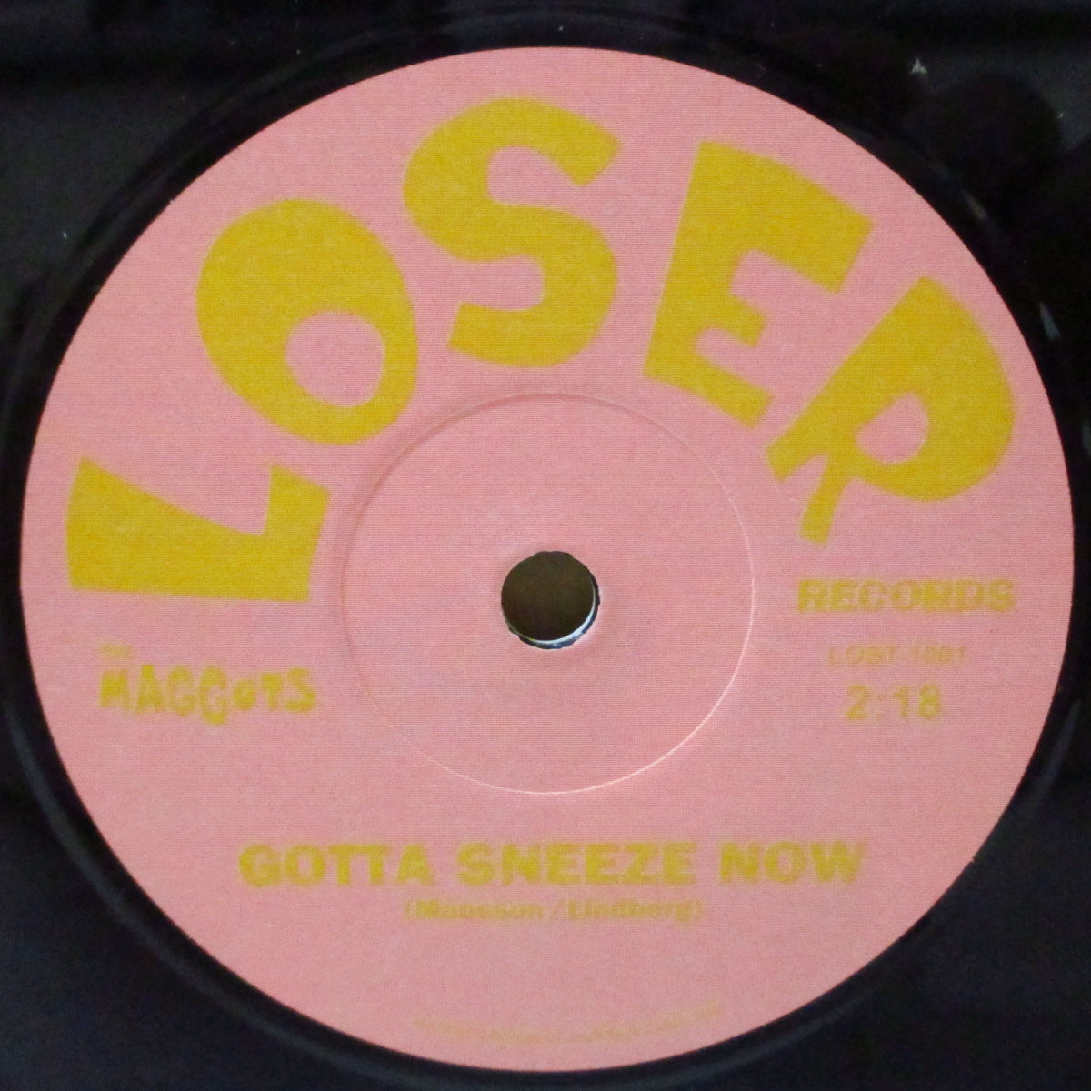 MAGGOTS, THE (ザ・マゴッツ) - Gotta Sneeze Now (Sweden '00 オリジナル 7インチ/光沢固紙ジャケ)