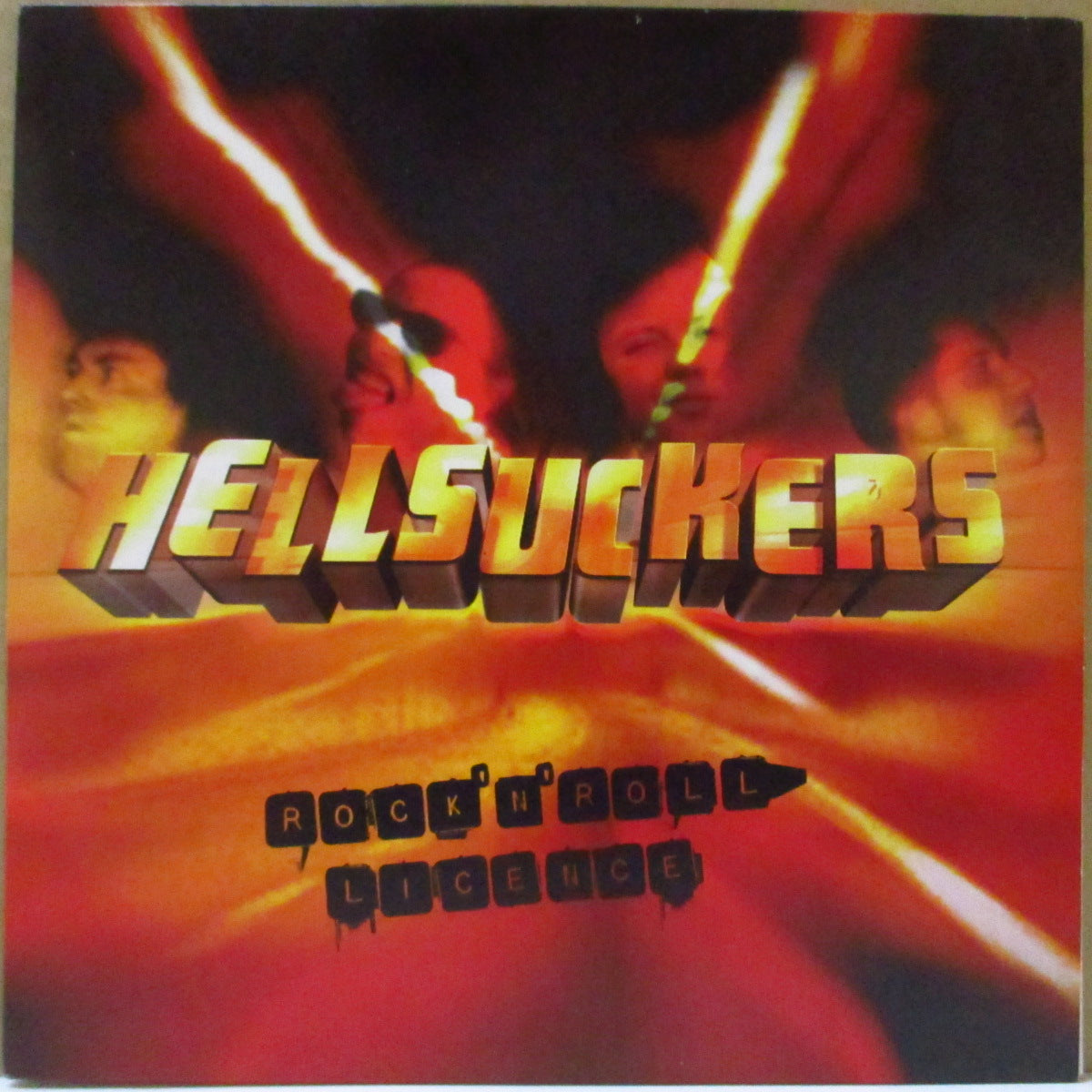HELLSUCKERS (ヘルサッカーズ) - Rock'n'Roll License (Swiss '00 限定4曲入り「赤盤」 7インチ/光沢固紙ジャケ)