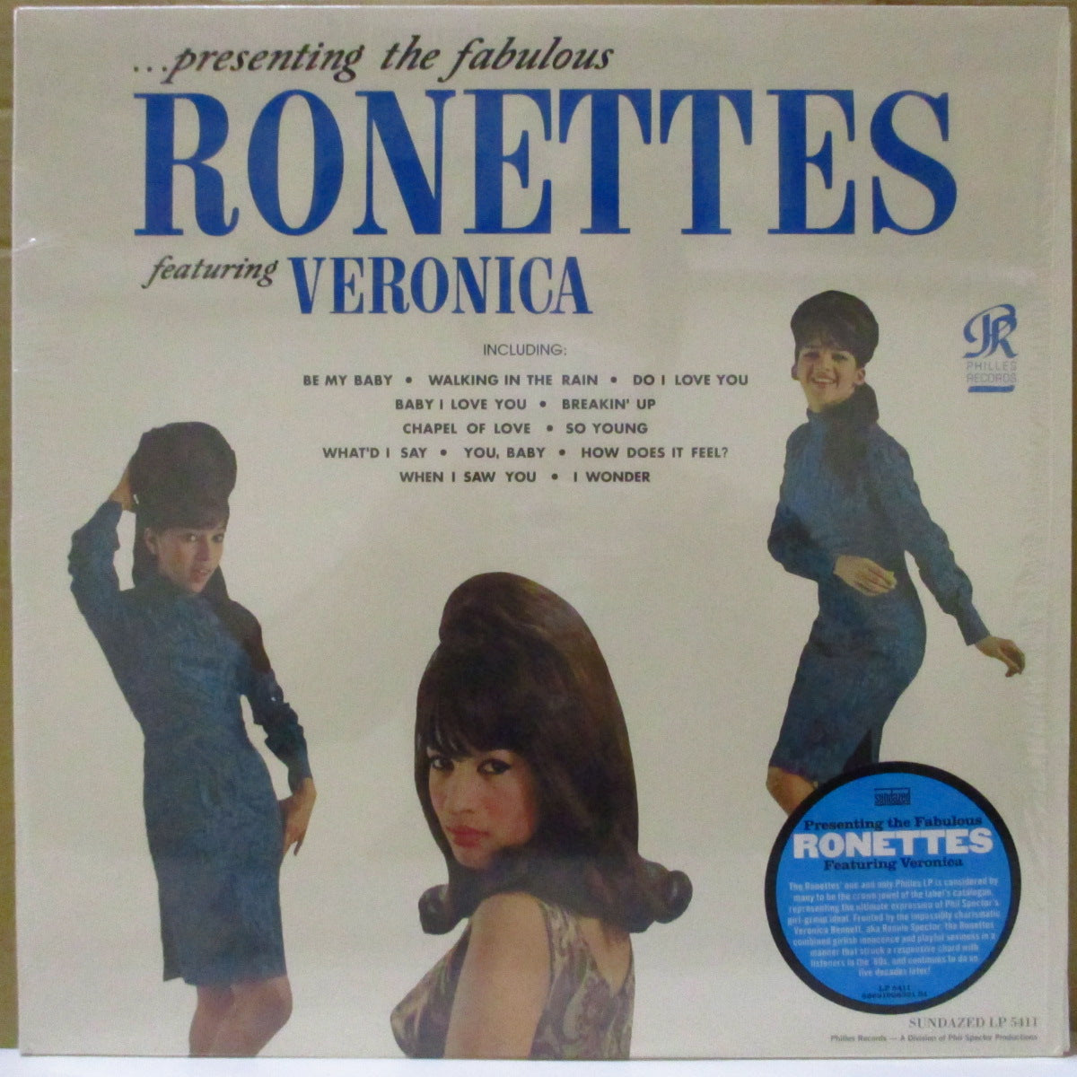RONETTES, THE (ザ・ロネッツ) - ....Presenting Fabulous The Ronettes feat.Veronica (US '12 サンデイズド社「正規ワンショット限定復刻再発 180g モノラル LP)