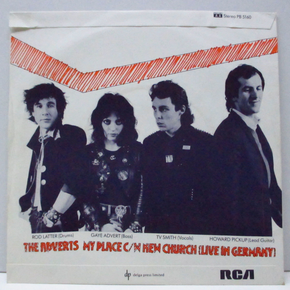 ADVERTS, THE (アドヴァーツ) - My Place (UK オリジナル 7"/マットソフ紙折り返しジャケ) 近年稀な美品