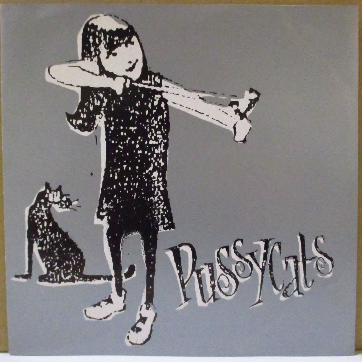 PUSSYCATS (プッシーキャッツ) - S.T. - EP (German '98 限定4曲入り「白盤」 7インチ+ステッカー, カタログ/光沢ソフト紙ジャケ)