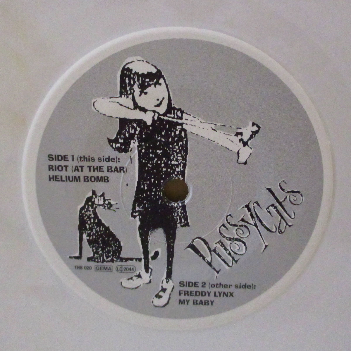 PUSSYCATS (プッシーキャッツ) - S.T. - EP (German '98 限定4曲入り「白盤」 7インチ+ステッカー, カタログ/光沢ソフト紙ジャケ)