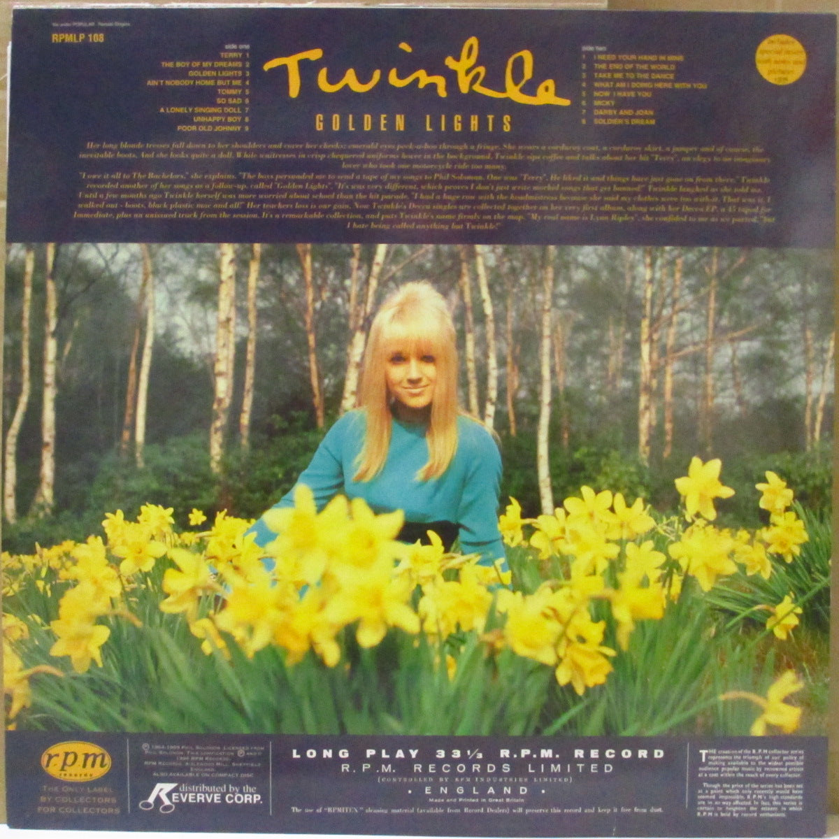 TWINKLE (トゥインクル) - Golden Lights (UK '96 限定オリジナル LP)'64〜'69年黄金期ベスト全17曲!コレクタブル!