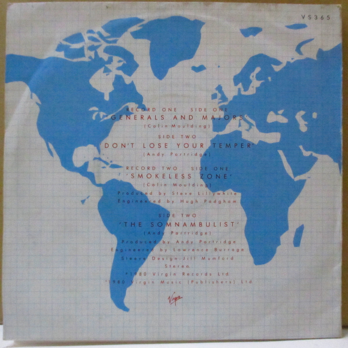 XTC (エックスティーシー) - Generals And Majors +3 (UK 限定 2x7インチ+マットソフト紙見開きジャケ) '80年2枚組シングル