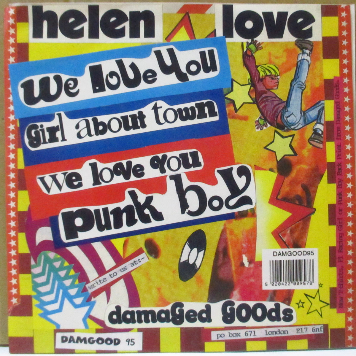 HELEN LOVE (ヘレン・ラヴ) - We love You +3 (UK オリジナル「黒盤」 7インチ+光沢ソフト紙ジャケ) '97年UKオリジナル