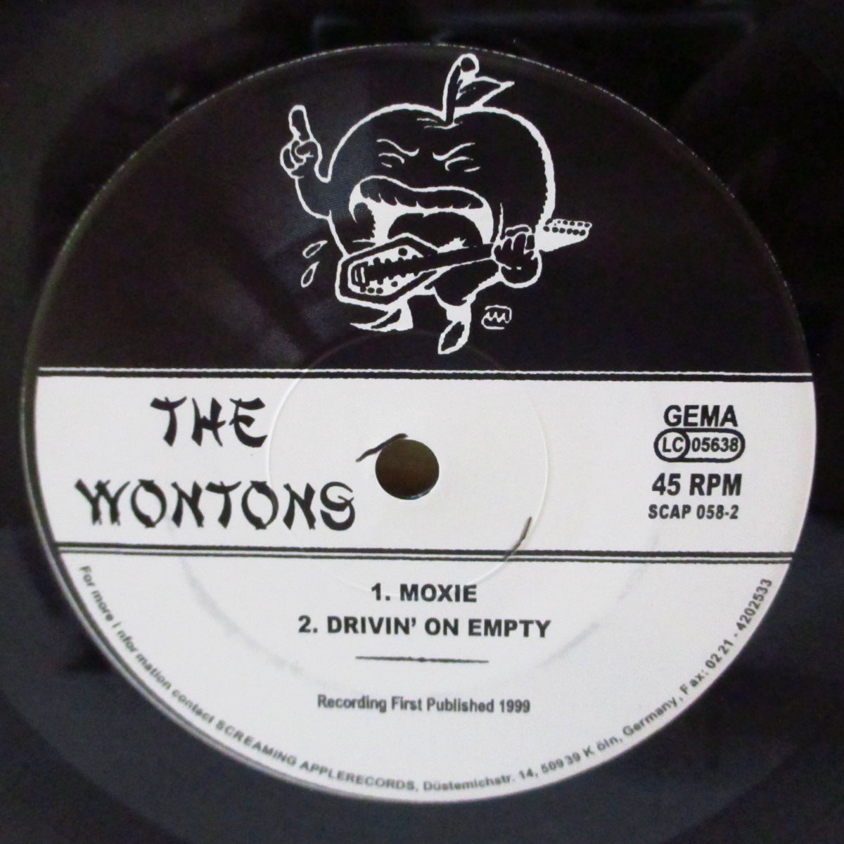 WONTONS, THE (ザ・ワンタンズ) - Let's Work! (German '99 オリジナル4曲入り「黒盤」 7インチ/光沢固紙ジャケ)