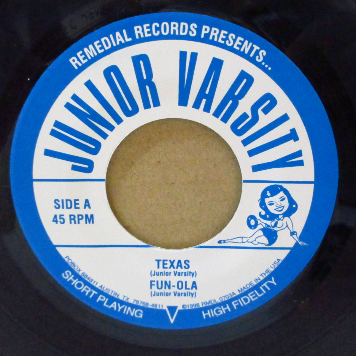 JUNIOR VARSITY (ジュニア・ヴァーシティ) - Juvenile (US '98 オリジナル4曲入り「黒盤」 7インチ+ミニインサート/光沢ソフト紙ジャケ)