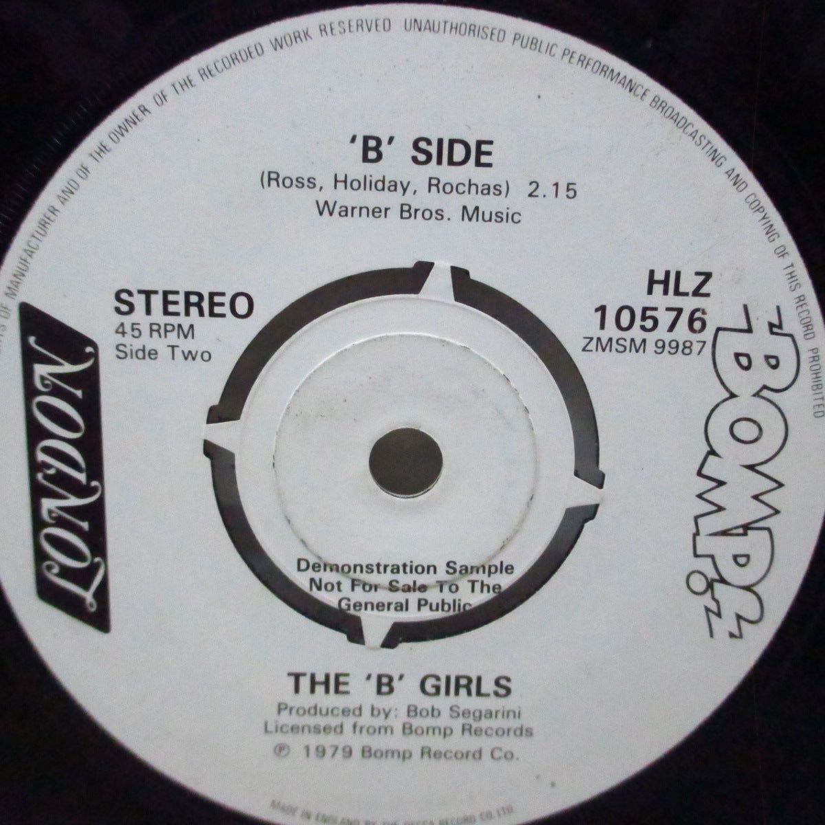 'B' GIRLS, THE (ザ・'ビー'・ガールズ) - Fun At The Beach / 'B' Side (UK プロモ 7") '79年唯一シングル!
