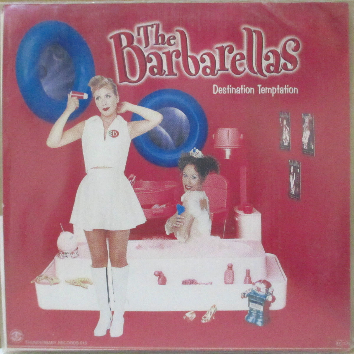 BARBARELLAS, THE (ザ・バーバレラス) - Destination Temptaion (German '96 限定4曲入り「紫盤」 7インチ+ステッカー,PVC/ポスタージャケ)